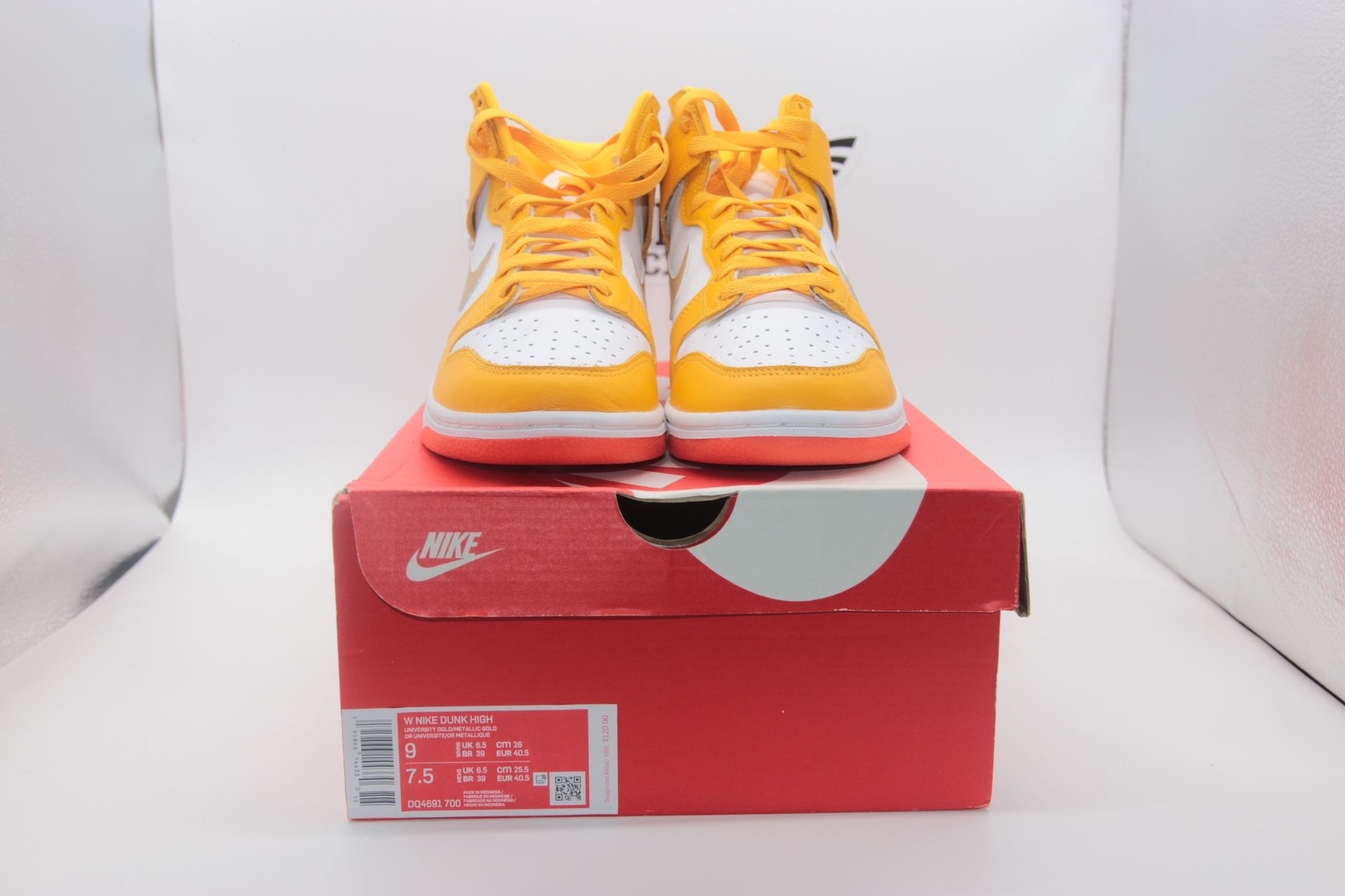 Womens Dunk High University Gold, Size 9W, DQ4691 700