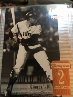 Willie Mays baseball card #2 Giants