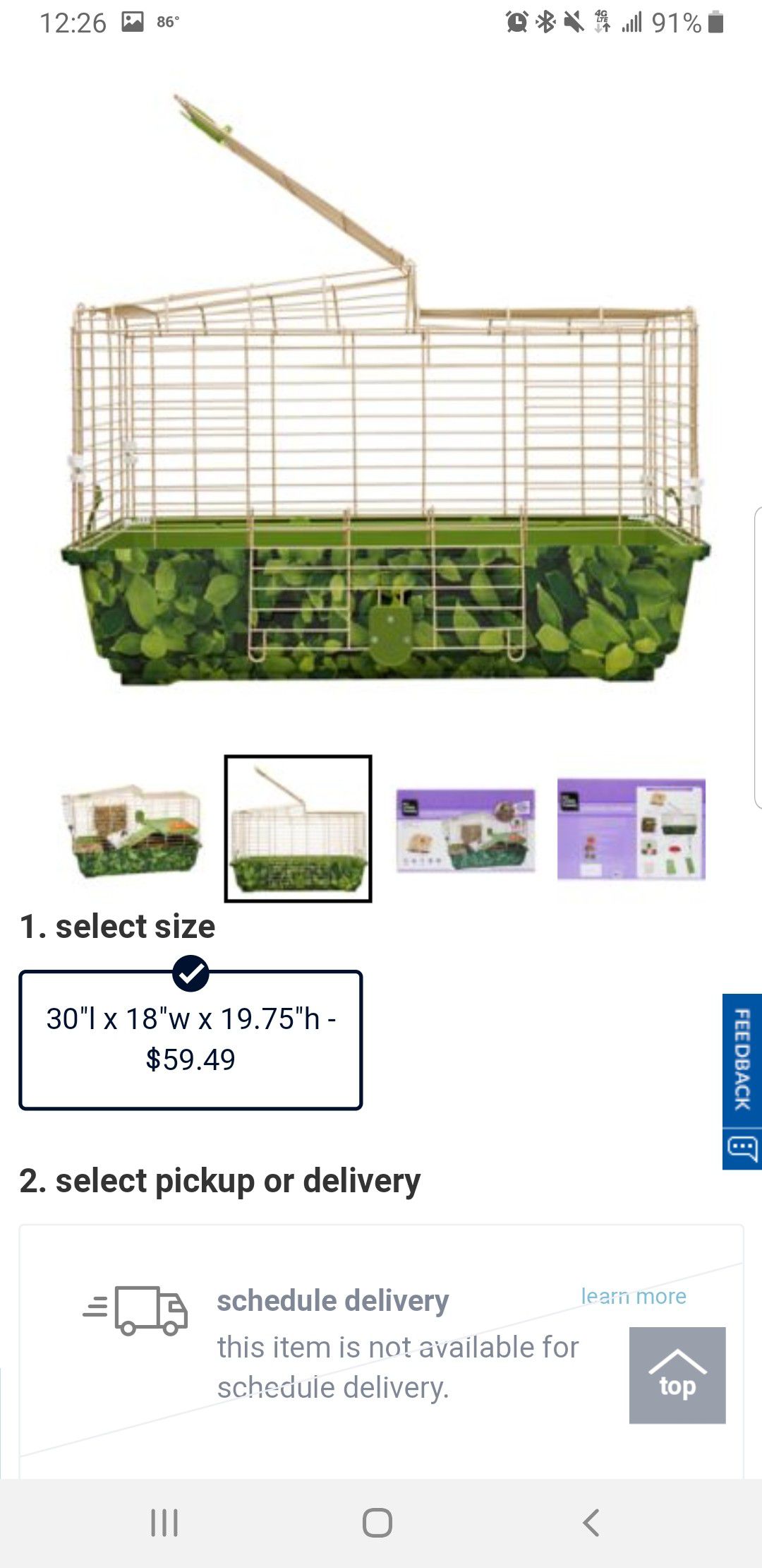 Small (Guinea Pig) Pet Cage