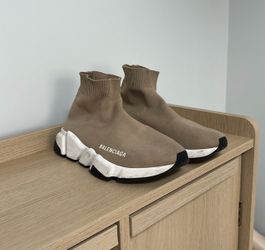 Balenciaga Speed Mid Top Slip-On Sock Sneakers