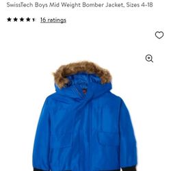 Swiss Tech Boys Mid Weight Bomber Jacket