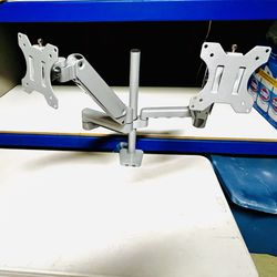 BRAND NEW Dual Monitor Desk Mount For UP TO 32 Inch Monitor 