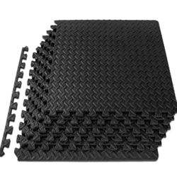 10pcs EVA Interlocking Foam Floor Tiles For Home & Gym, Workout Equipment, Floor Padding Mat