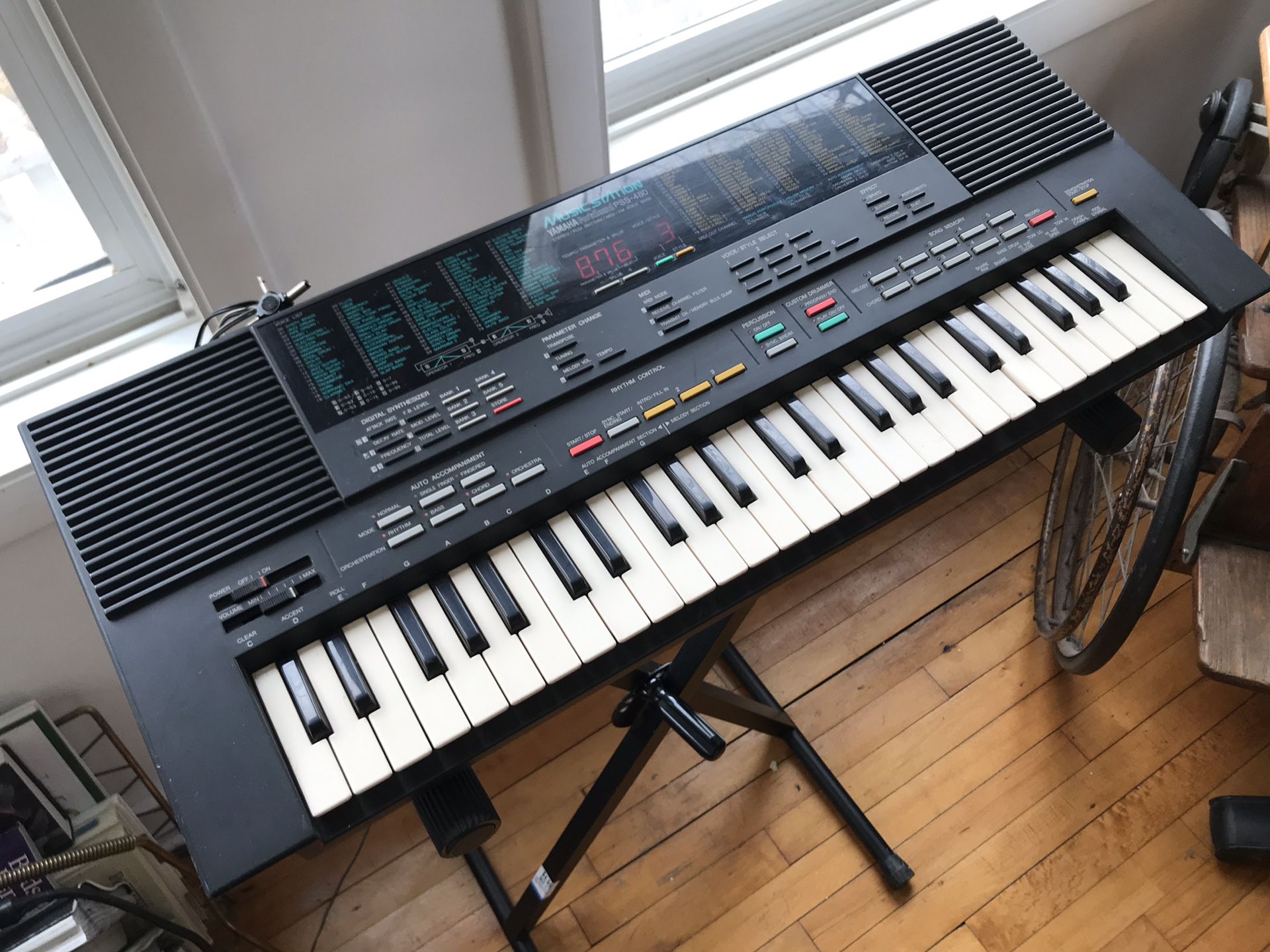 YAMAHA PORTASOUND PSS-480 MUSIC STATION Electronic Synthesizer Keyboard • Vintage Lo-Fi • Super Cool!