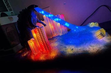 Godzilla White Novelty Lamp