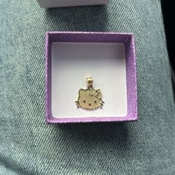 10k Gold Hello Kitty Pendant 
