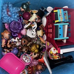 Tub Full Of Random Lol Dolls, Pet Shops,  Lil Pony,