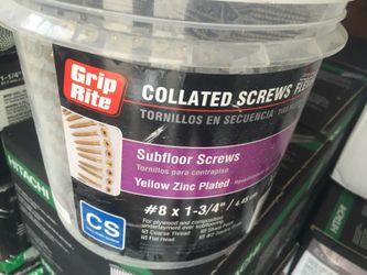 Grip rite subfloor screws