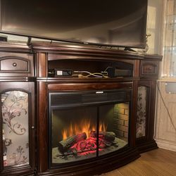 Elegant Electric Fireplace TV Stand