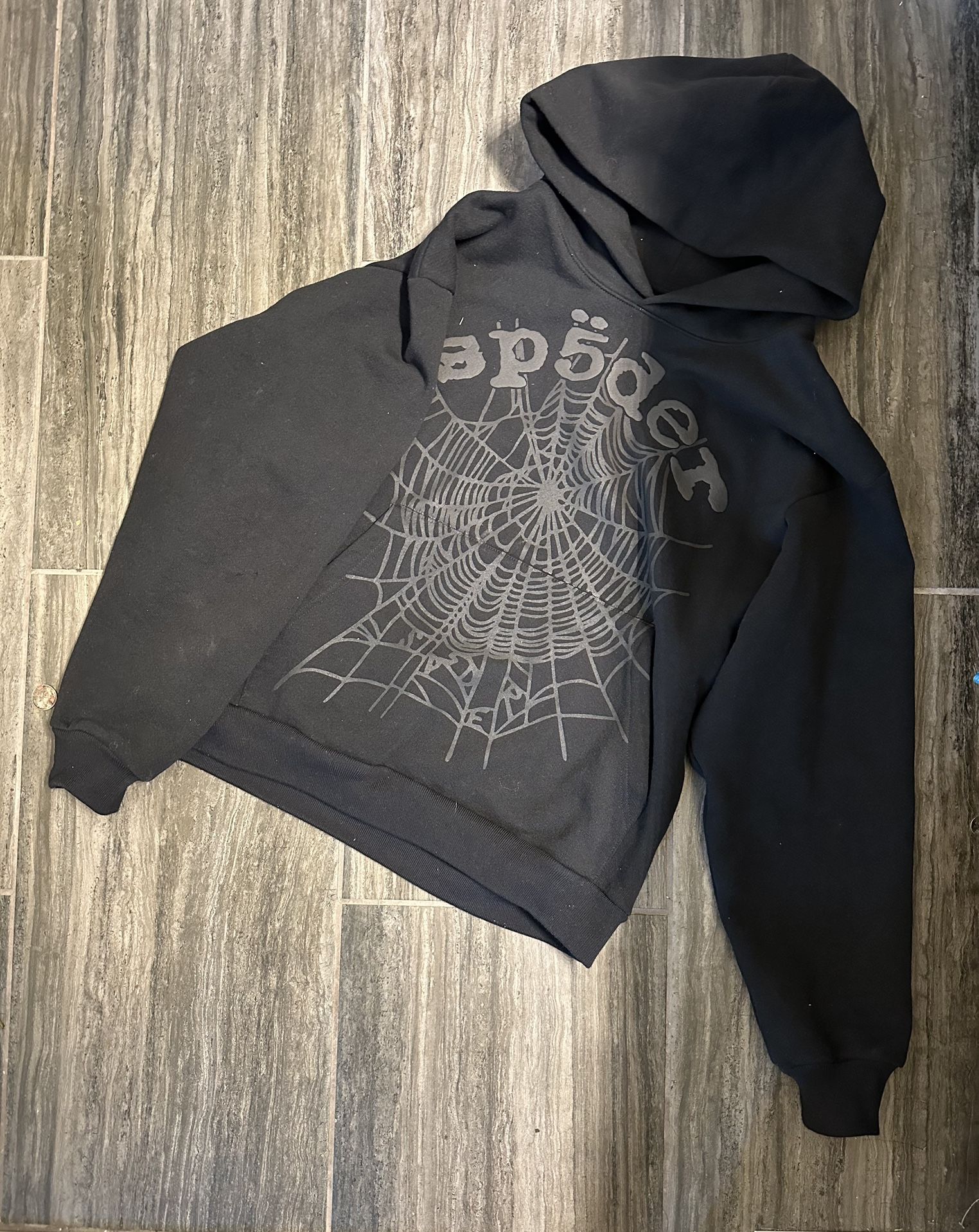 Black Sp5der Web Phantom Hoodie