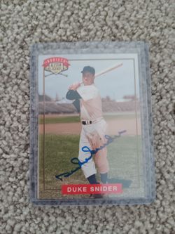 Duke snider nabisico all-star game Autograph