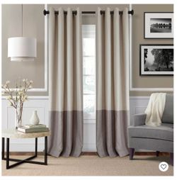 NEW! Braiden - color block window curtain panel.