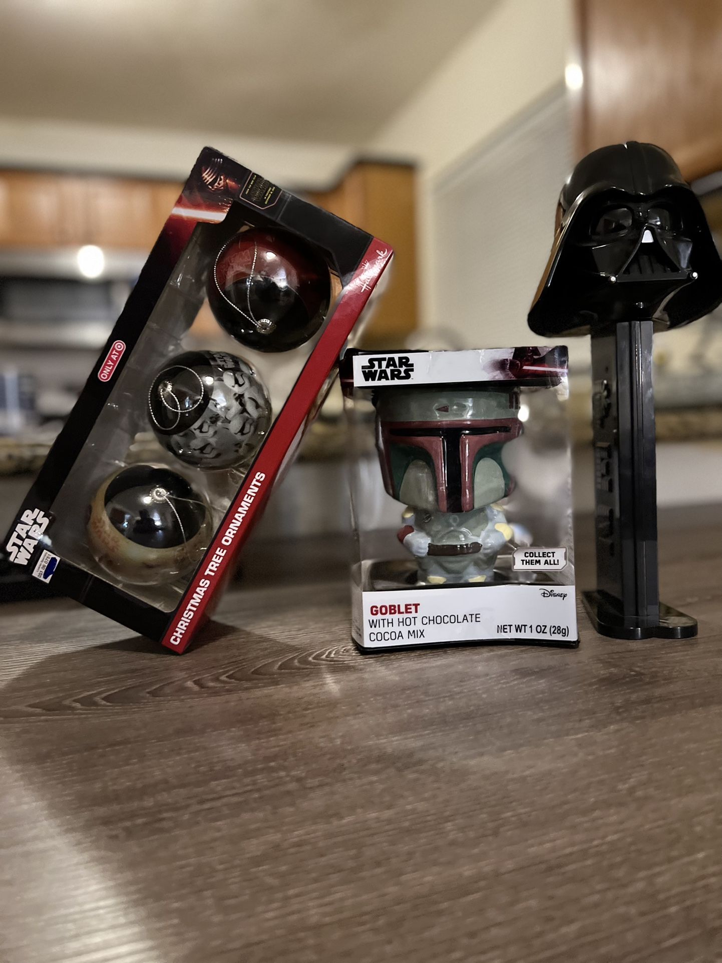 Star Wars Boba Fett goblets dark Vader Pezz ornaments