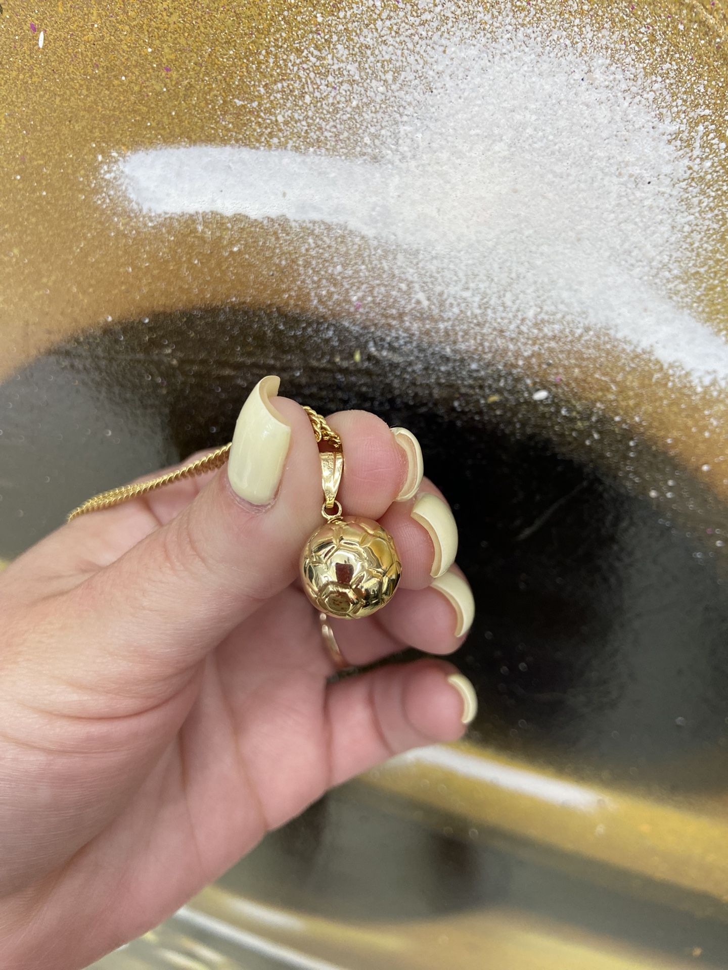 14k SOCCER BALL CHARM