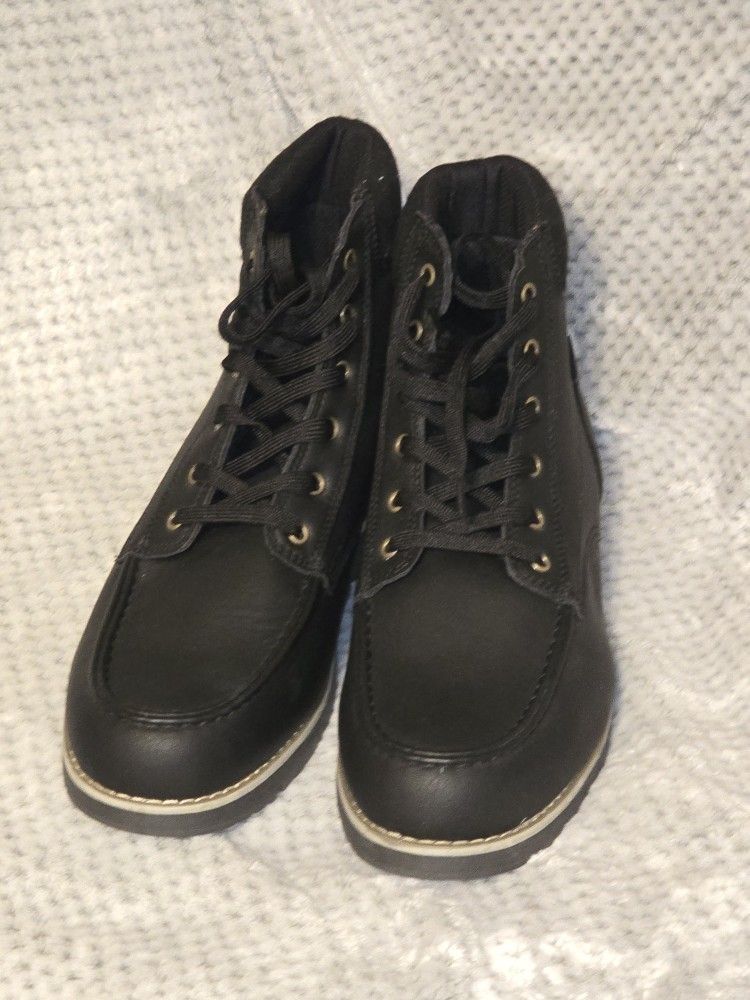 SIZE 13 MENS LEVIS DEAN MOC TOE LACE UP BOOTS