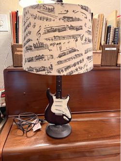 Guitar Lamp, 24 inches tall