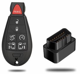 Car Keyless Entry Remote Fob Kit Compatible for Chrysler Town and Country 2008-2016, for Dodge Grand Caravan 2008-2019,Volkswagen Routan 2009-2014(M3N