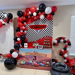 Cars McQueen Birthday party Fiesta  decorations decor 