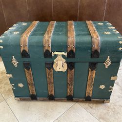 Large Antique Steamer Trunk