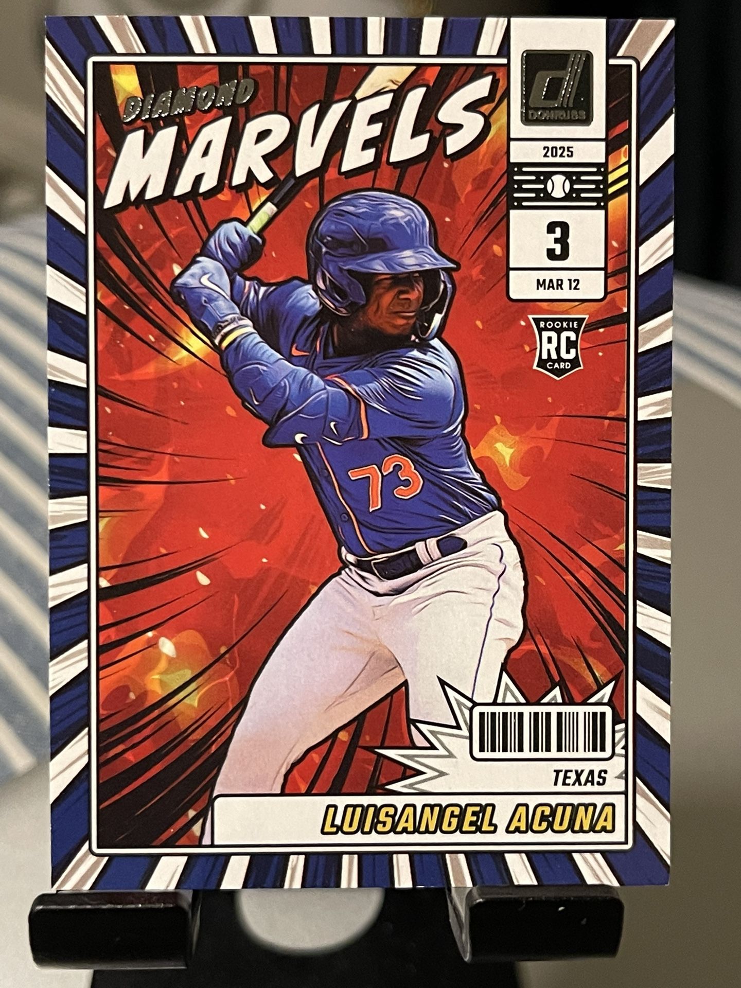 2025 Panini Donruss Diamond Marvels Luisangel Acuna #14 (RC)
