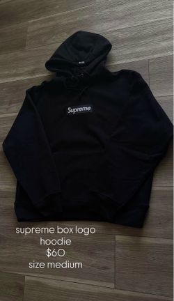 supreme box logo hoodie black