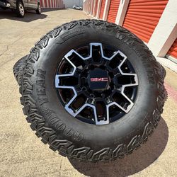 18s Chevy gmc Sierra AT4X 2500 HD 3500 Rims Rines Wheels and Tires 8x180 Oem tires