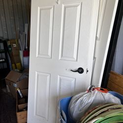 5 White Wooden Doors