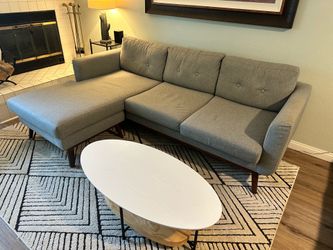 87” L shaped couch