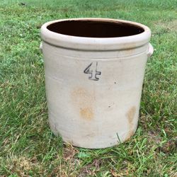 Vintage 4 Gallon Crock