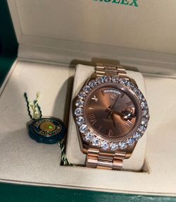 Rolex DayDate Gold Chocolate Factory Dia Watch