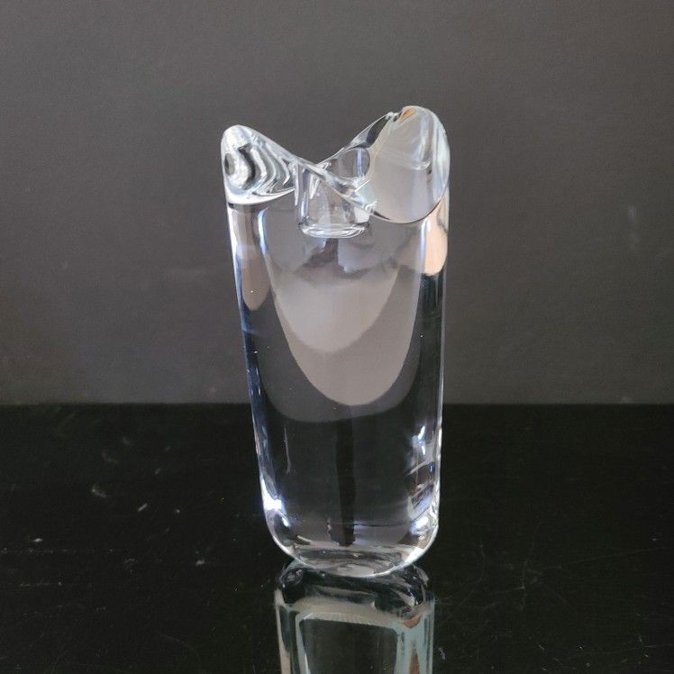 Nambe Butterfly Taper Crystal Candlestick Candle Holder