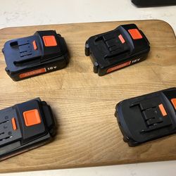 Warrior 18V Lithium Batteries (4 Pack)