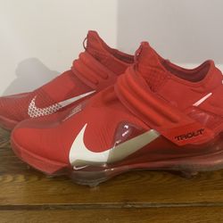 Nike Mens Zoom Trout 7 Red Baseball Metal Cleats