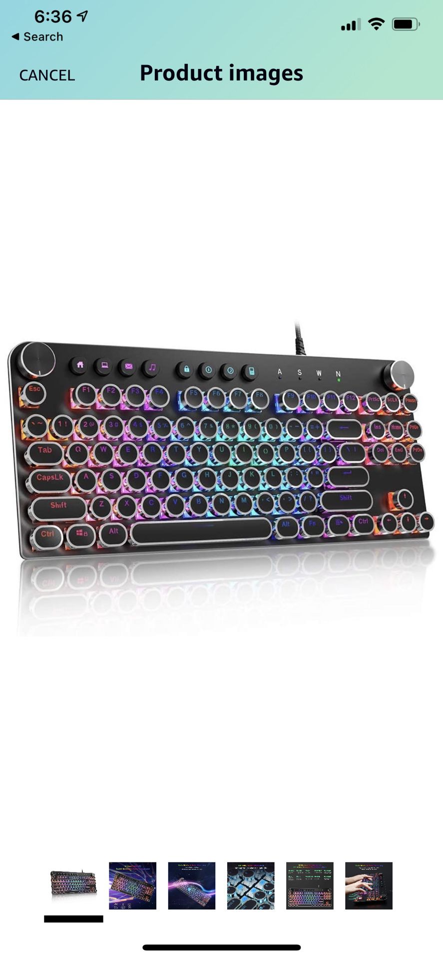 STOGA Mechanical Gaming Keyboard, Anti Ghosting Computer Keyboard, USB Wired Retro Keyboard with 87 Keys, Alloy Panel, RGB LED Backlit, 18 Kinds of B
