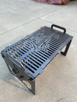 Custom Dodgers Collapsible  Grill / Over Lander Grill/ Portable 