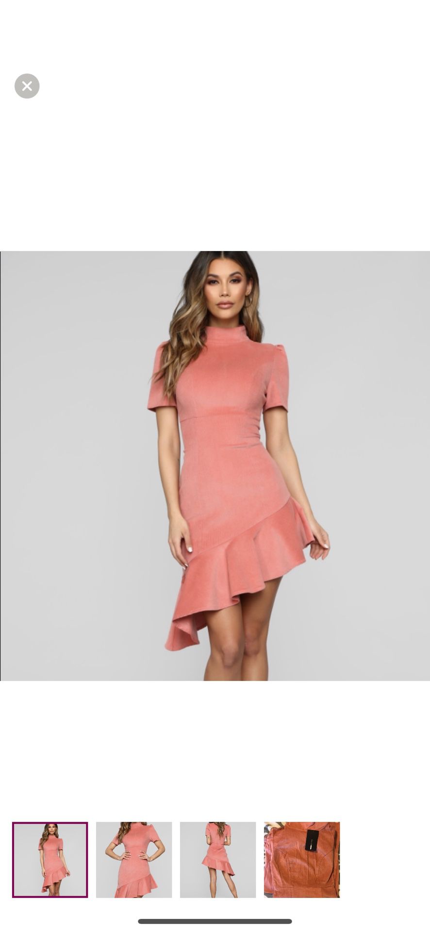 Asymmetrical Pink dress - New! Size small