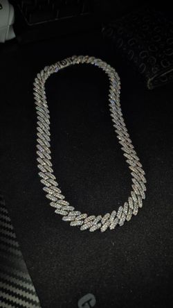 Moissanite chain 12 mm