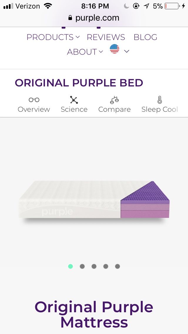 Original purple mattress Queen size