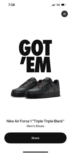 Air Force 1 Triple Black 
