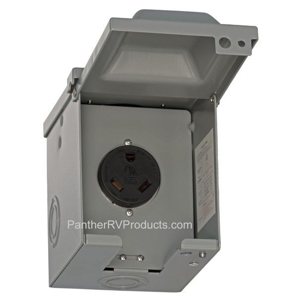 Intertek 30 Amp 125 Volt RV Power Outlet Box