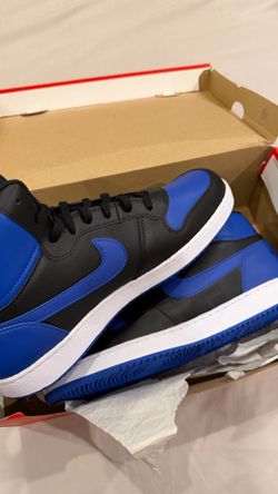 Nike NIKE EBERNON MID BLACK/GAME ROYAL-WHITE NOIR/BLANC/JEU ROYAL