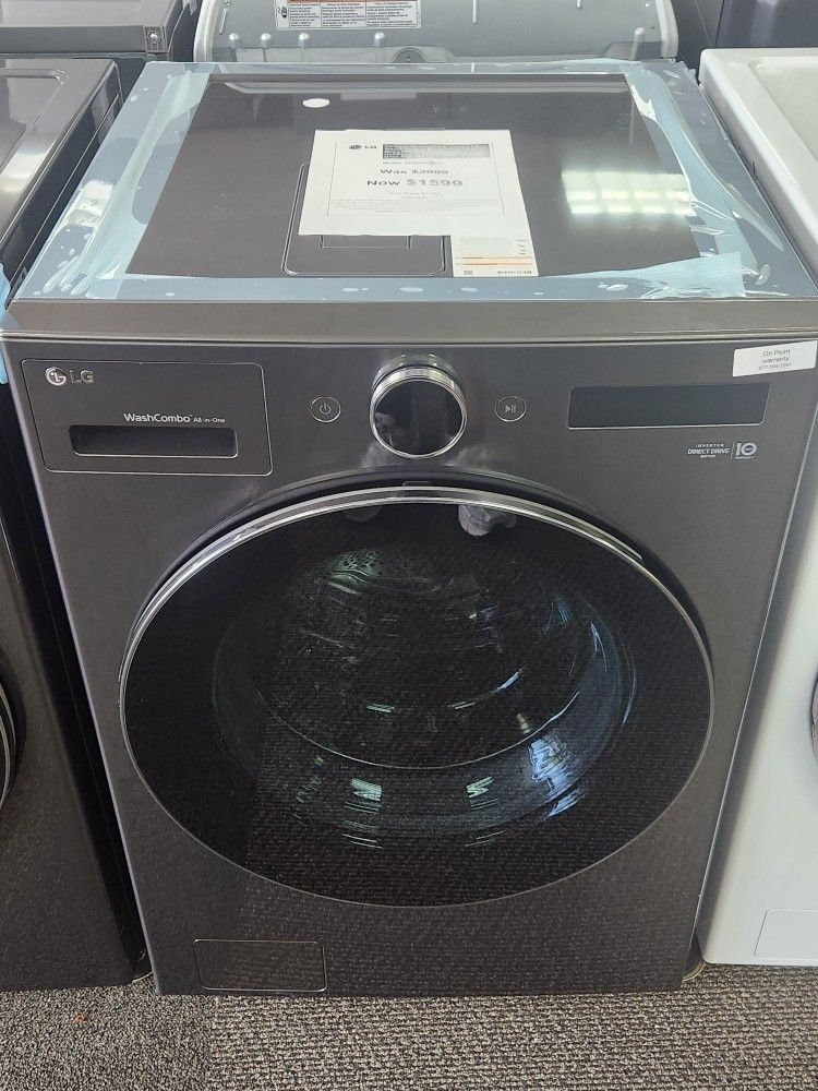 Ventless Washer/Dryer Combo LG WashCombo All-in-One 5.0 cu.ft Mega Capacity with Inverter Heat Pump Technology and Direct Drive Motor