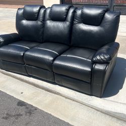 Black Leather Couches 