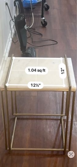 Small Side Table with Marble Top