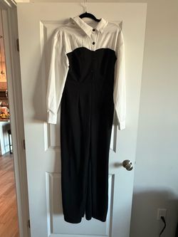 Black and white jumpsuit