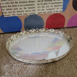 Vintage Vanity Mirror Perfume Tray 