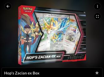 Pokemon Hop’s Zacion EX Box *TRADE ONLY*