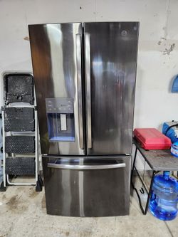Stainless Steel GE Refrigerator