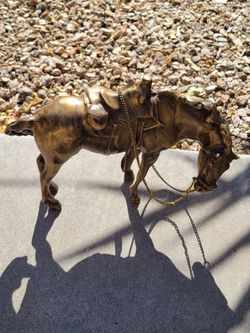 Vintage Horse Statue Western Decoration Metal 