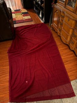 4 burgundy, sheer sheets